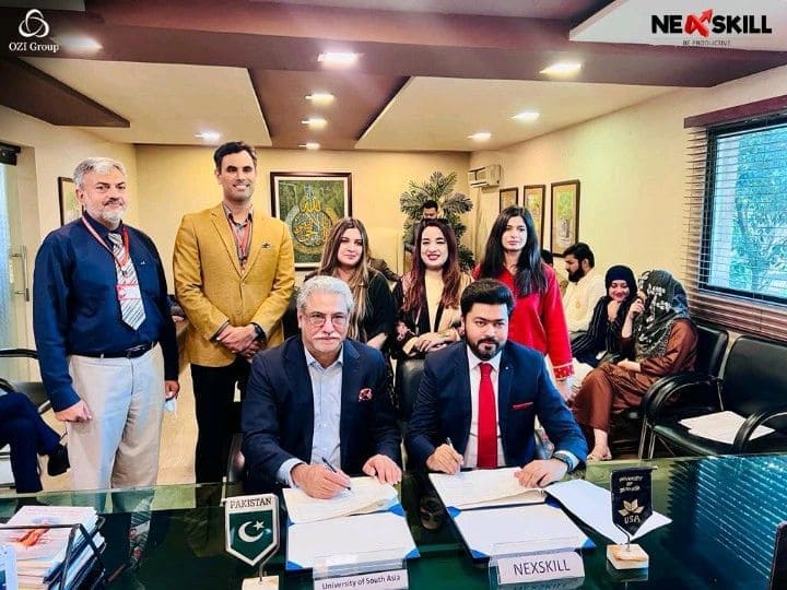 NeXskill Signed MOU With university of south asia​